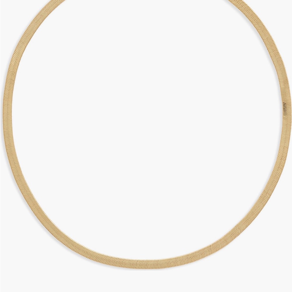 Madewell Gold Harringbone Chain Necklace